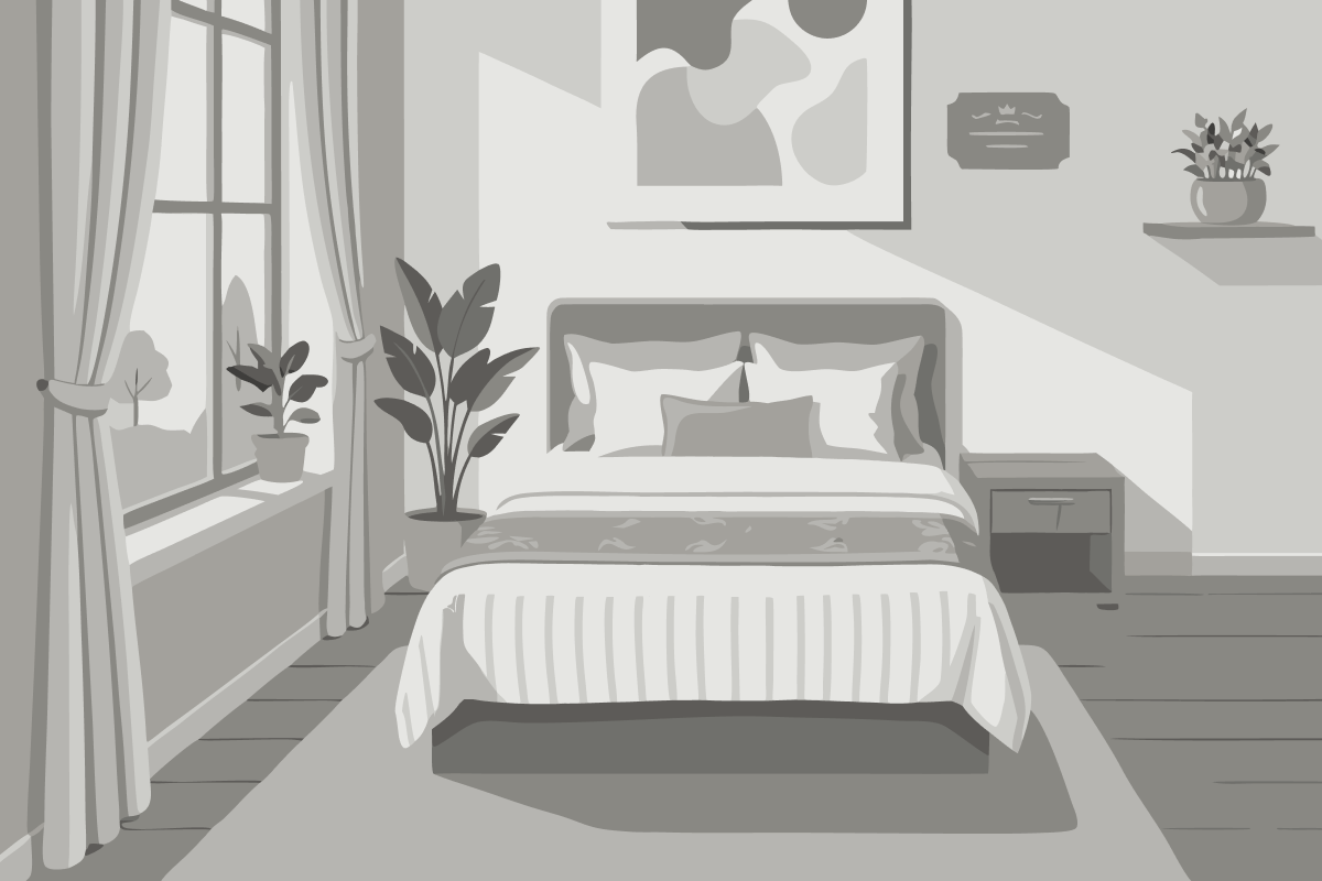 Chambre Standard avec 1 Lit Double et 1 Lit Simple